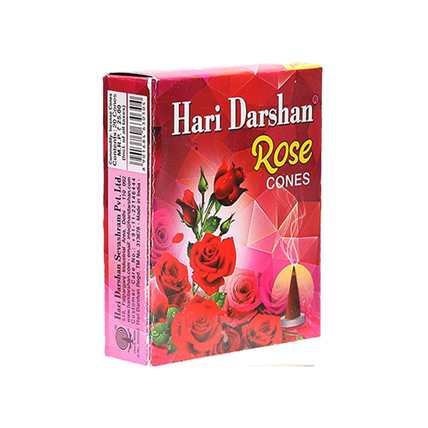 Hari Darshan Dhoopbatti Rose Cones